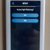 If you select yes, the Brilliant Home Control runs a test. If your light flickers, dimming is not supported