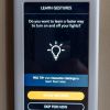Gesture control introduction screen