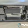 The TV stick compartment on the back of the AWOL Vision LTV-3000 Pro UST 4K Tri-Chroma Laser Projector with Fire TV Stick 4K Max installed